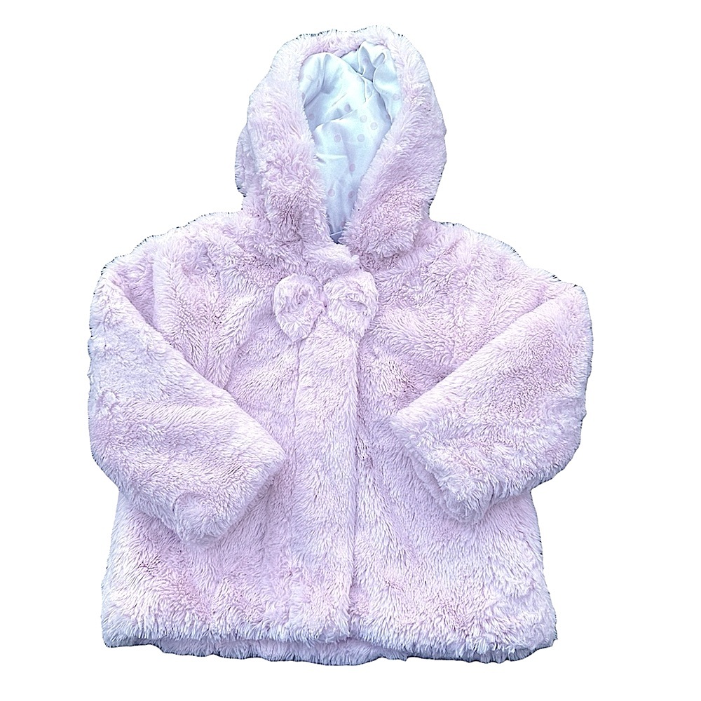 Child 3T perfect condition  fluffy pink jacket with satin lining